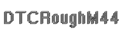 DTCRoughM44 Font Image