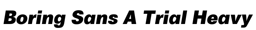 Boring Sans A Trial Heavy