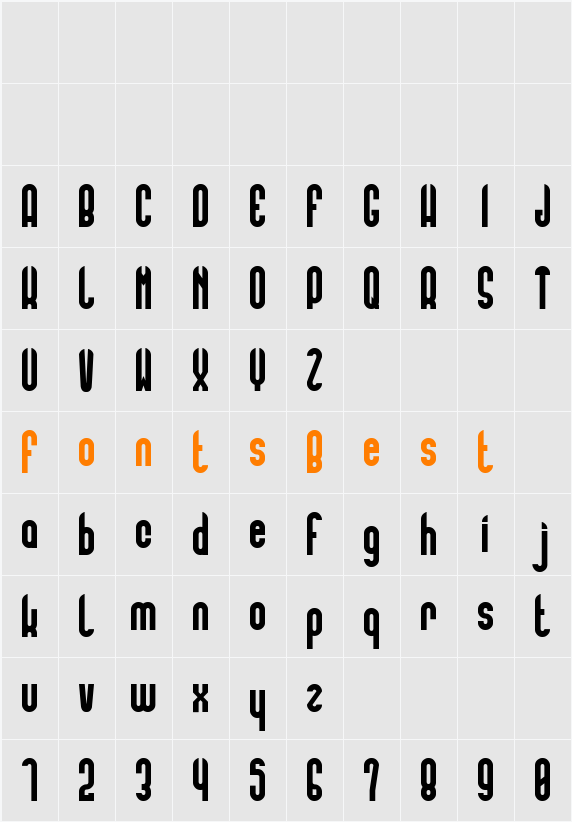 Florentine Amber Character Map