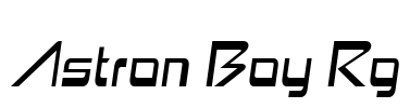 Astron Boy Rg Font Image