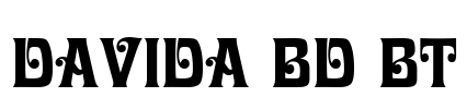Davida Bd BT Font Image