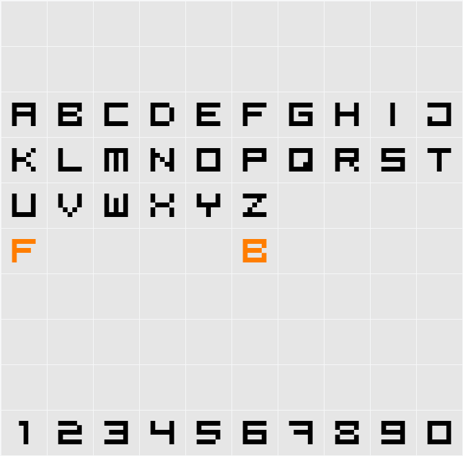 Bit5 Character Map