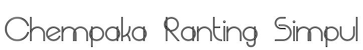 Chempaka Ranting Simpul Font Image