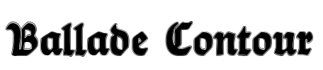 Ballade Contour Font Image