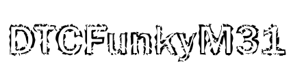 DTCFunkyM31 Font Image