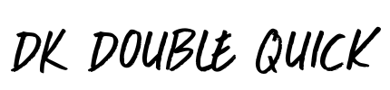 DK Double Quick Font Image