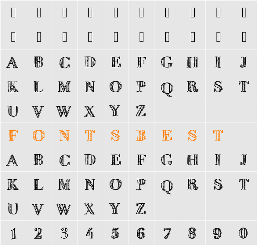 FiveDollar Character Map