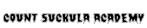 Count Suckula Academy Font Image