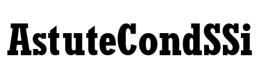 AstuteCondSSi Font Image