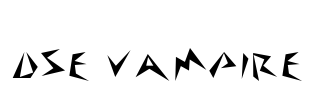 DSE Vampire Font Image
