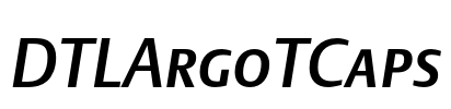 DTLArgoTCaps Font Image