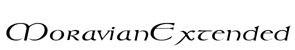 MoravianExtended Font Image
