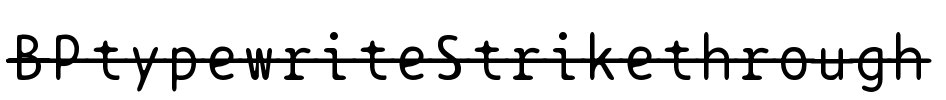 BPtypewriteStrikethrough