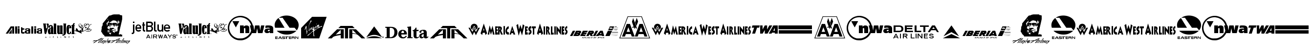 Airline Logos Past and Present