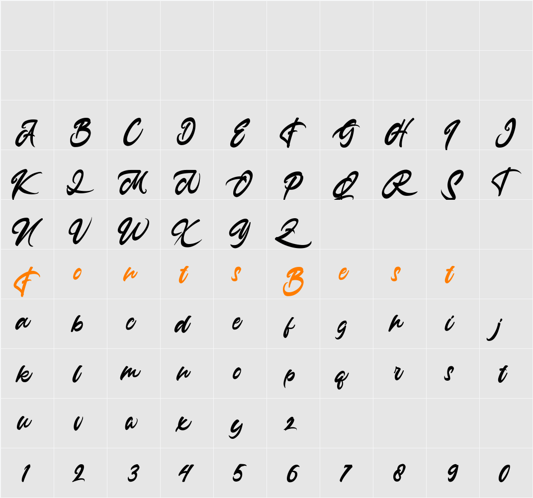 Anasite Malela 3 Character Map