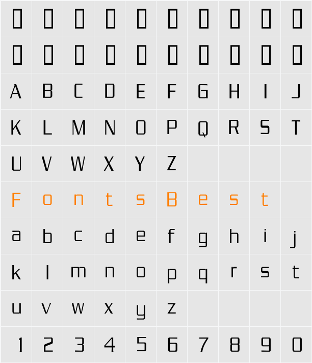 Chainlink Compressed Character Map