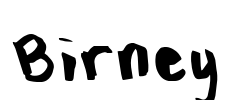 Birney Font Image