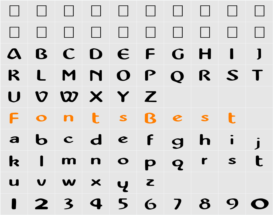 Mor Character Map