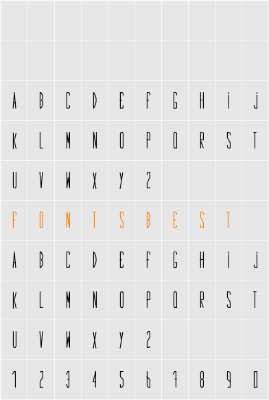 First Character Map