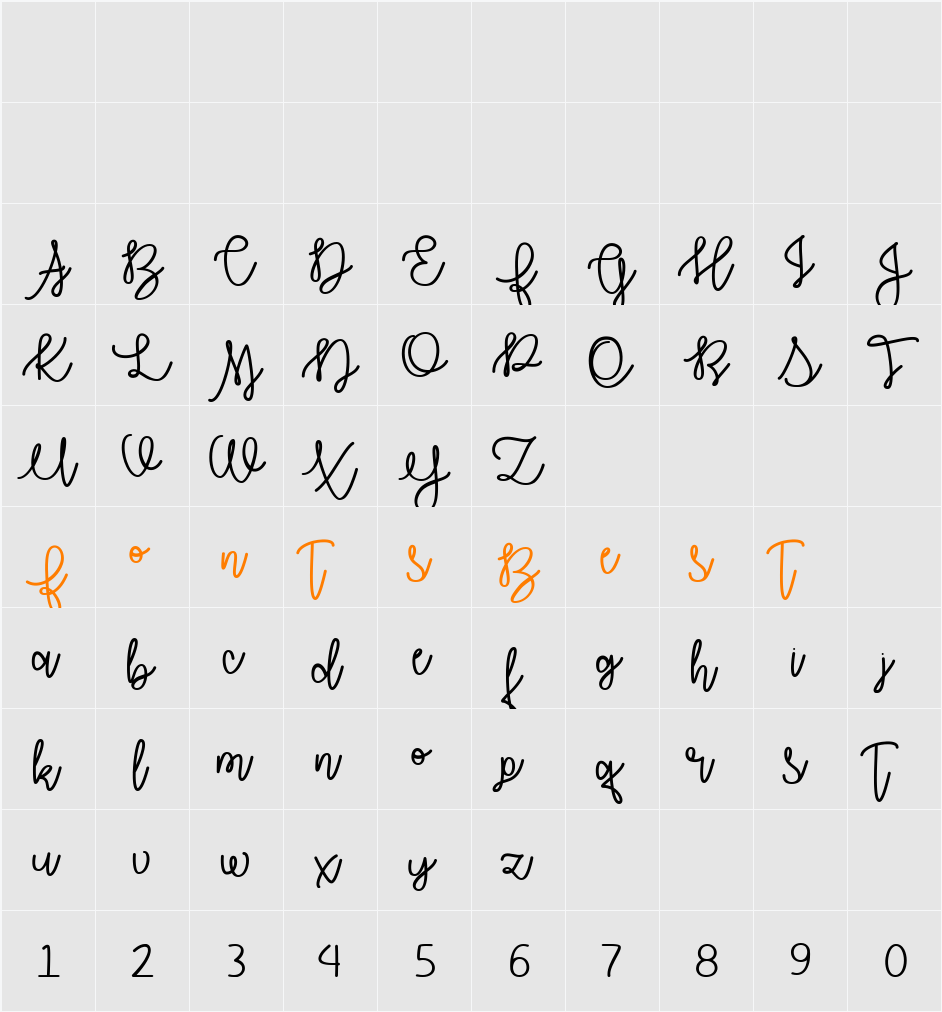 Autumn Moon Character Map