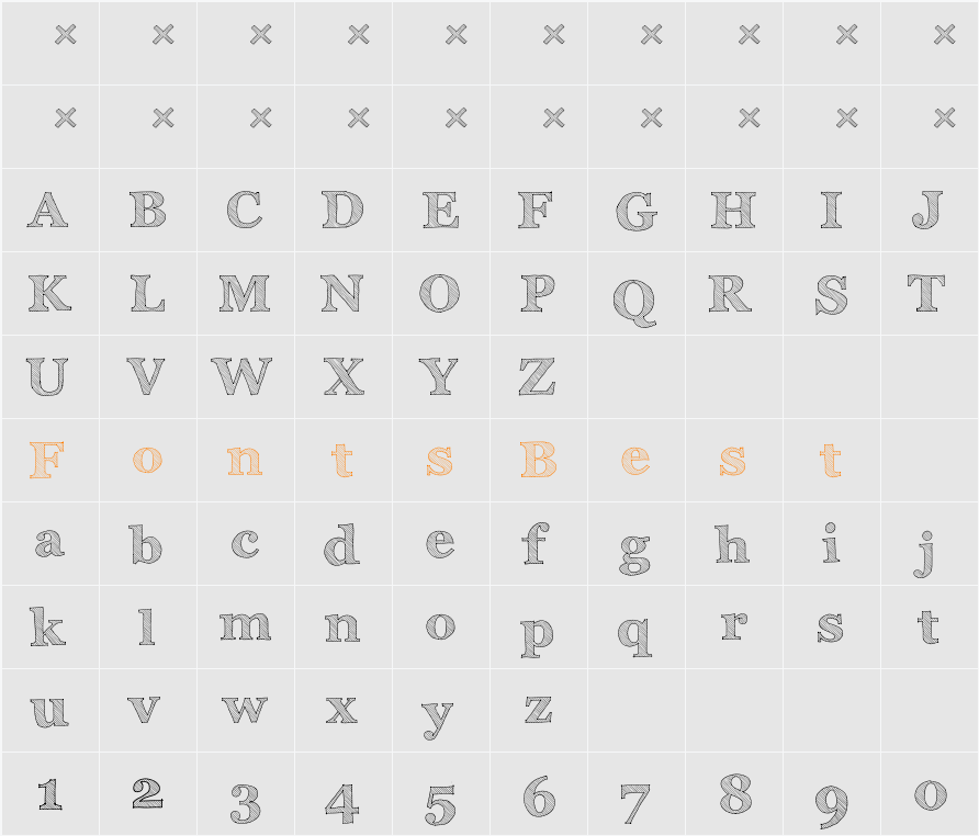 Archistico Character Map