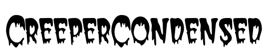 CreeperCondensed Font Image