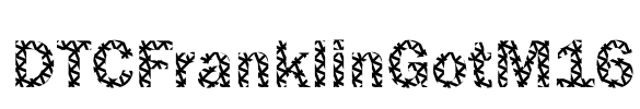 DTCFranklinGotM16 Font Image