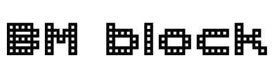 BM block Font Image