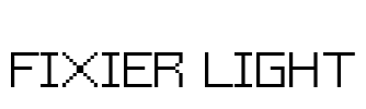 Fixier Light Font Image