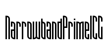 NarrowbandPrimeICG Font Image