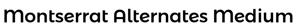 Montserrat Alternates Medium Font Image