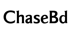 ChaseBd Font Image