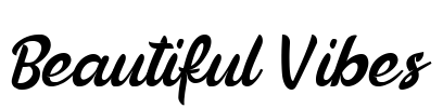 Beautiful Vibes Font Image