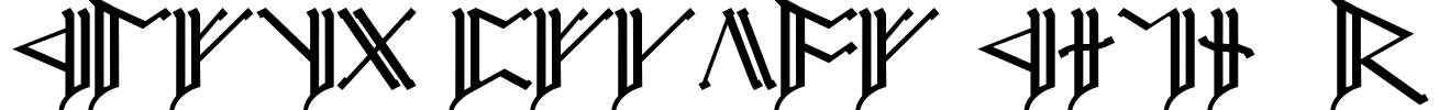 Cirth Erebor Caps-2 Font Image
