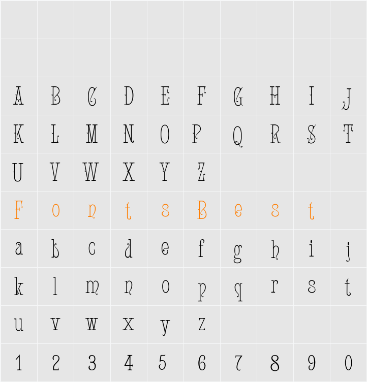 Attic Character Map