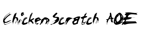 ChickenScratch AOE Font Image