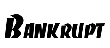 Bankrupt Font Image