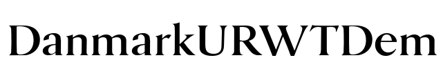 DanmarkURWTDem Font Image