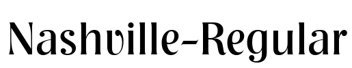 Nashville-Regular Font Image