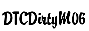 DTCDirtyM06 Font Image
