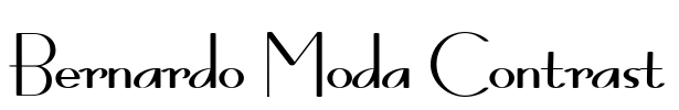 Bernardo Moda Contrast Font Image