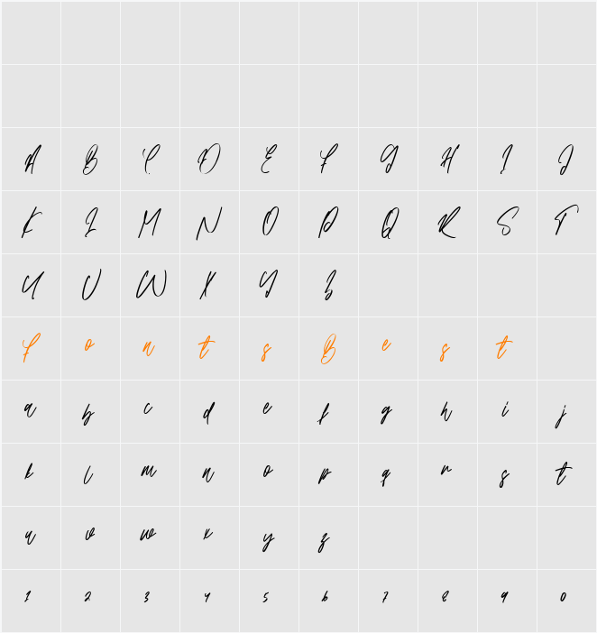 Barista Heraly Character Map