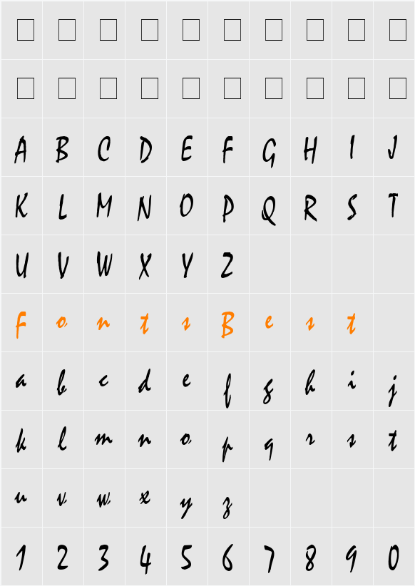 Mystic Thin Character Map