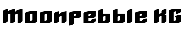 Moonpebble KG Font Image