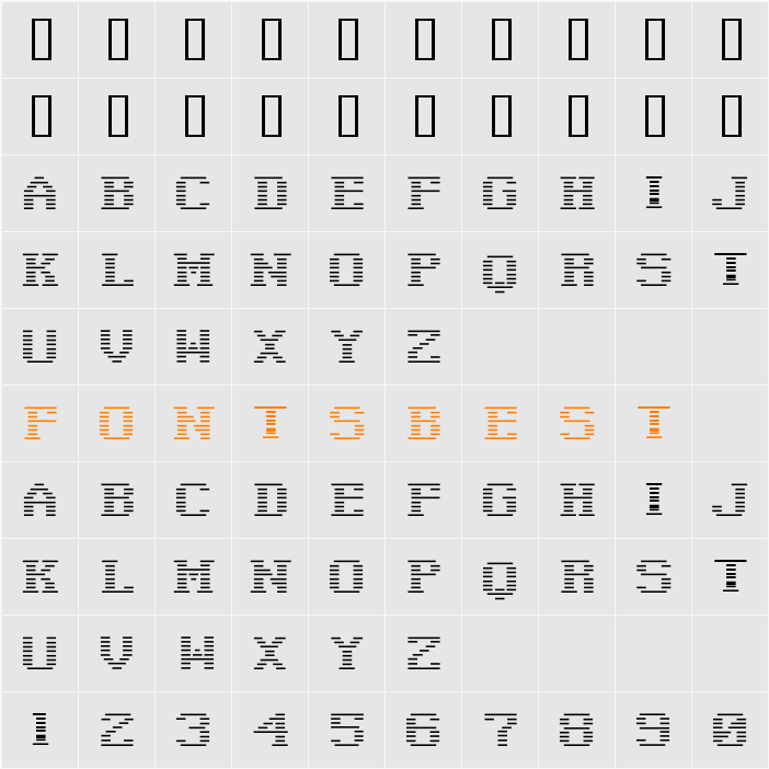 Negative Tuning Character Map