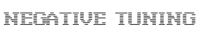 Negative Tuning Font Image