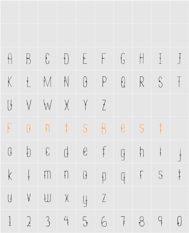 NADCsoundbeat Character Map