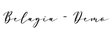 Belagia - Demo Font Image