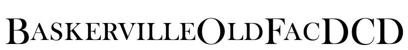 BaskervilleOldFacDCD Font Image