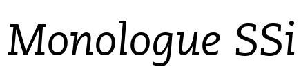 Monologue SSi Font Image